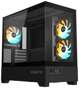 caja gigabyte m atx c201p 3xvent 120mm negro