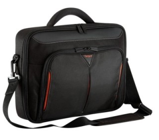 targus maletin targus clamshell classic+ 17   18 pulgadas pulgadas negro   rojo