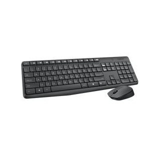 logitech teclado + mouse logitech mk235 wireless inalambrico frances