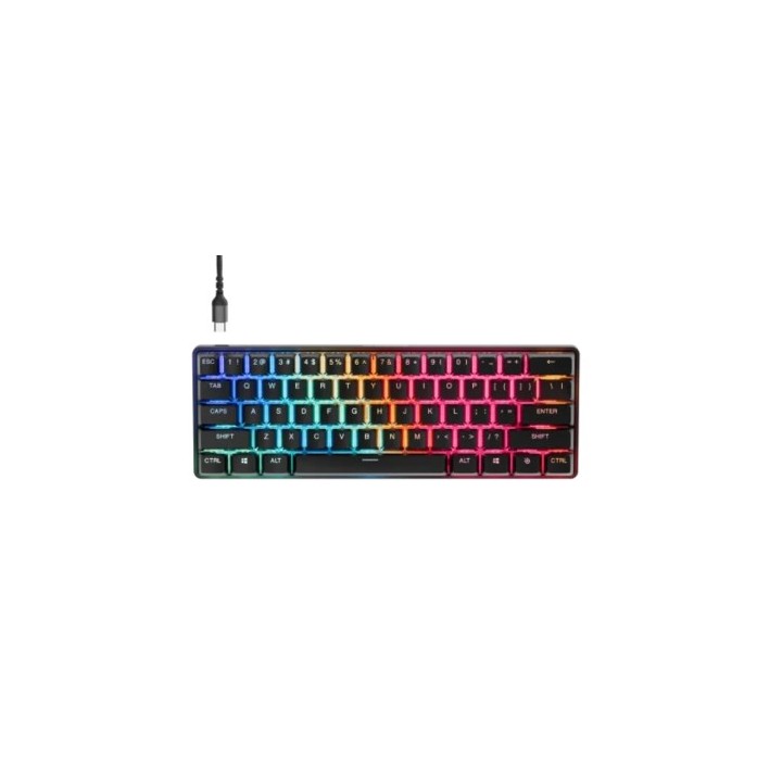 steelseries steelseries apex pro mini gen 3 teclado juego usb qwerty ingles negro