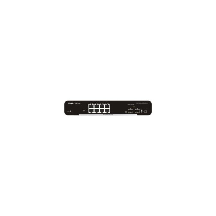switch gestionable l2 ruijie rg nbs3100 8gt2sfp 8xrj45 gb 2xsfp 20gbps gestion nube no poe