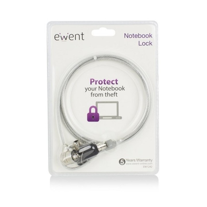 ewent ew1242 cable de seguridad con llave