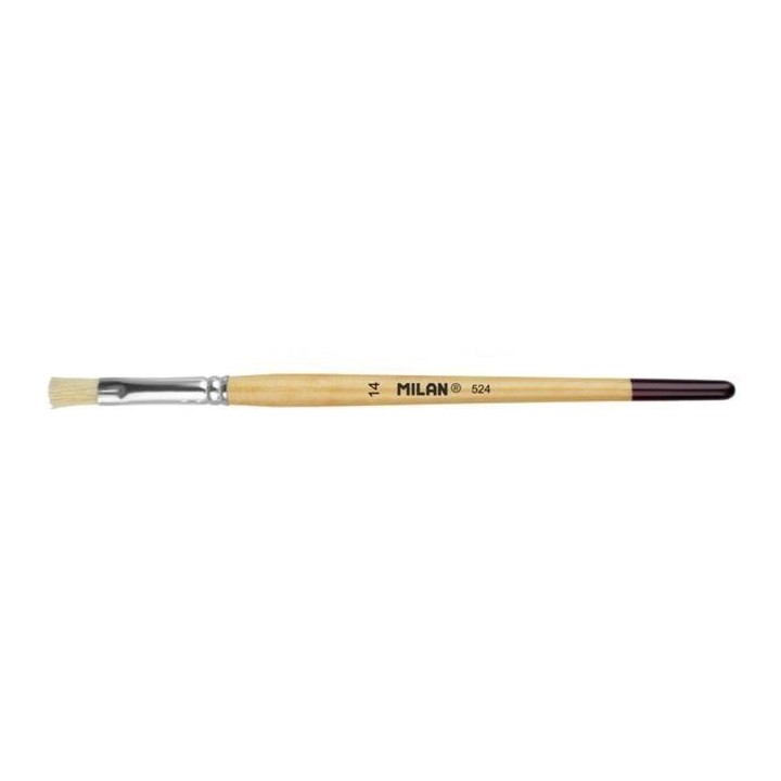 pincel milan 524 p.plana m.corto no14 0452414
