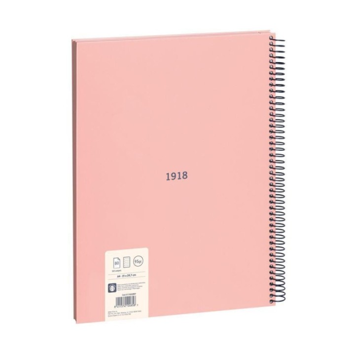 cuad. esp milan a4 80f hztal rosa