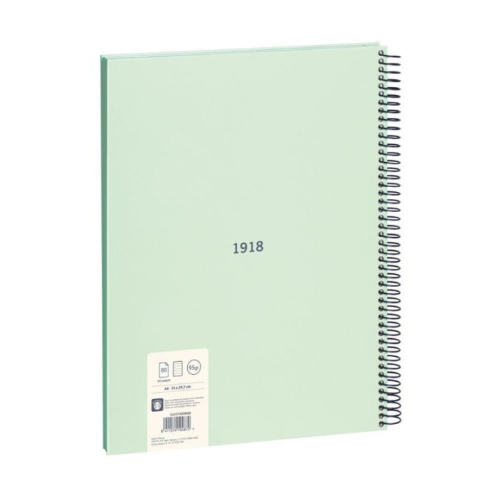 cuad. esp milan a4 80f hztal verde