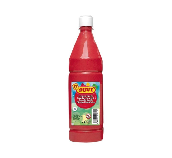 tempera liq. jovi escolar 1000ml bermellon 51107
