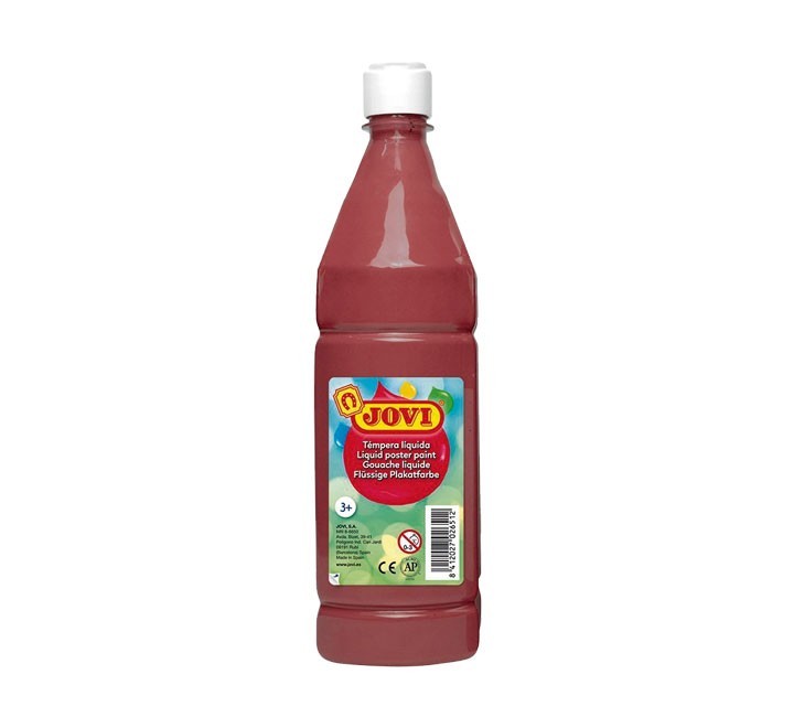 tempera liq. jovi escolar 1000ml marron 51112