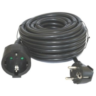 silver cable prolongador de corriente silver electrics 3m    3x 1.5mm    250v    16a    3.500w negro