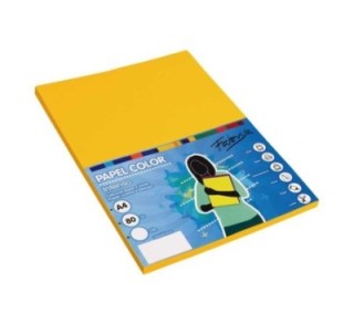paq. 100h papel fabrisa 80gr a4 oro
