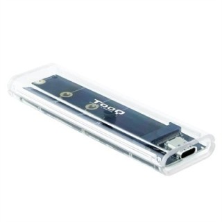 tooq caja externa tooq ssd m.2 ngff   nvme transparente rgb