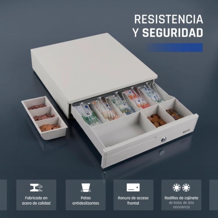iggual caj?n portamonedas iron 30w 42cm 5+5 blanco