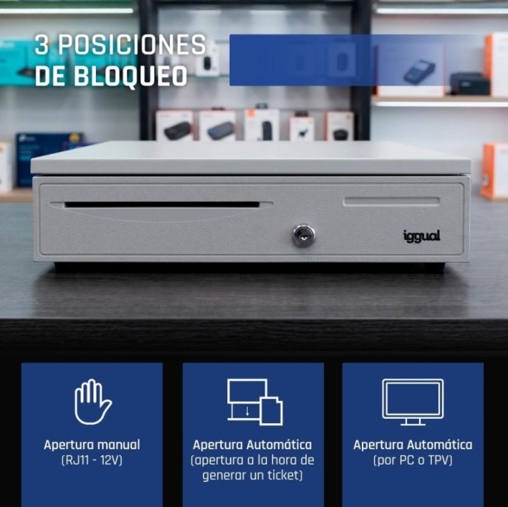 iggual caj?n portamonedas iron 50w 42cm 5+8 blanco