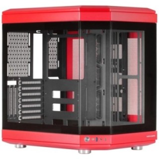 mars gaming caja ordenador mars gaming mc   3t atx cristal templado rojo