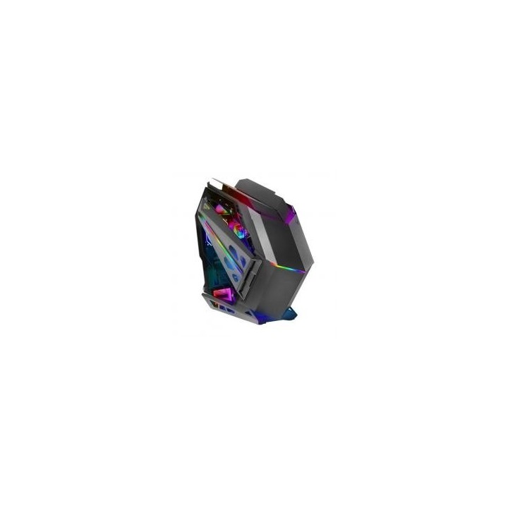mars gaming caja ordenador mars gaming mctitan atx argb cristal templado negra