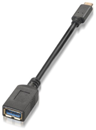 cable aisens usb 3.1 gen1 5gbps 3a tipo usb c/m a/h 15cm negro