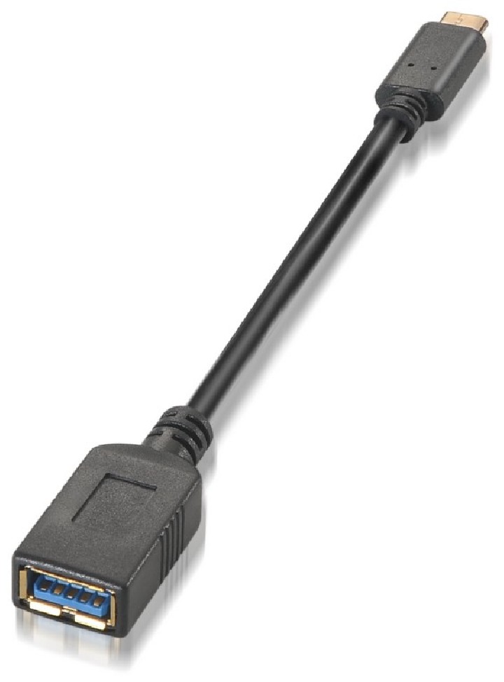 cable aisens usb 3.1 gen1 5gbps 3a tipo usb c/m a/h 15cm negro