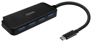 hub aisens usb 3.1 usb c usb c/m 4xtipo a/h negro 15cm