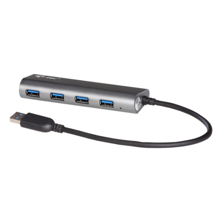 i   tec hub i   tec usb 3.0 con 4 puertos usb 3.0 metalico con adaptador de alimentacion