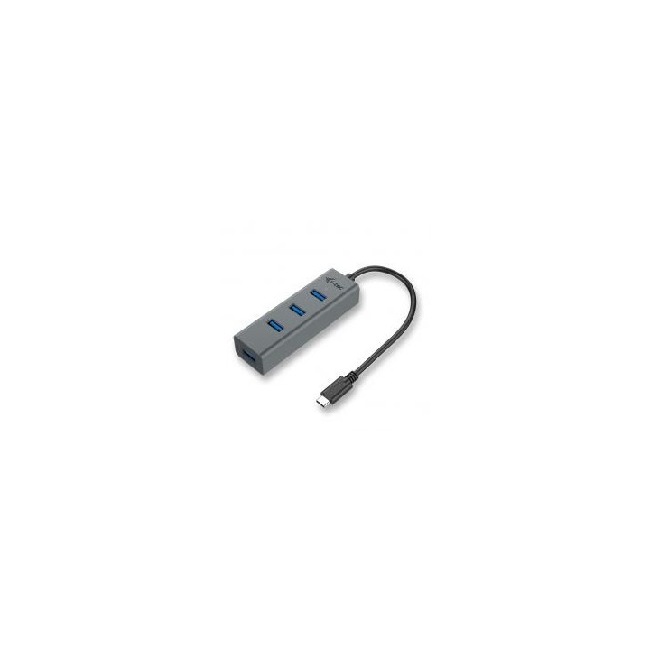 i   tec hub i   tec usb   c con 4 puertos usb 3.0 con cable integrado 20cm