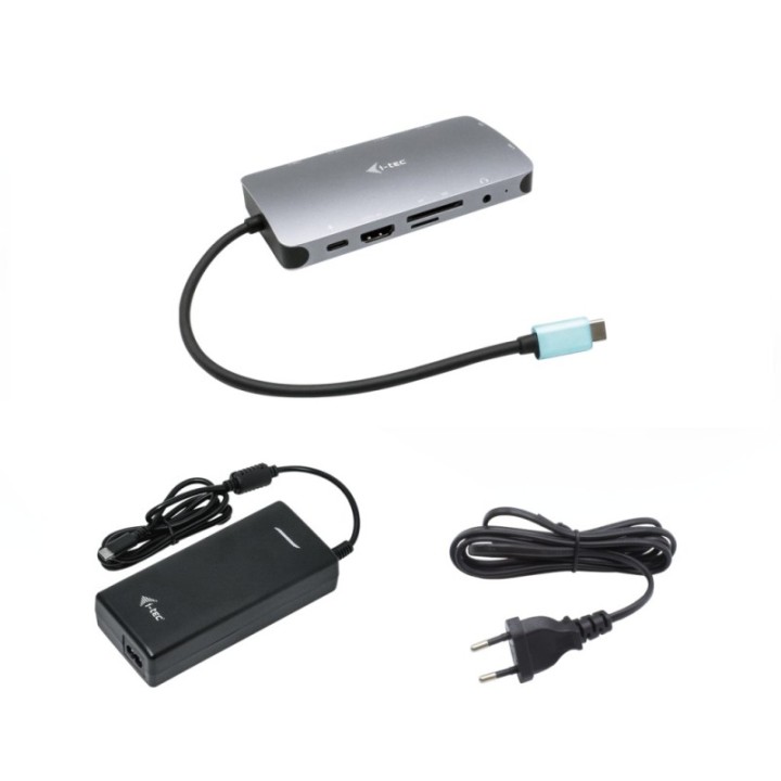 i   tec nano dock i   tec usb   c metal hdmi   vga with lan + cargador 112w