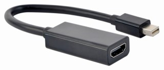 cable adaptador 4k gembird mini displayport a hdmi, negro