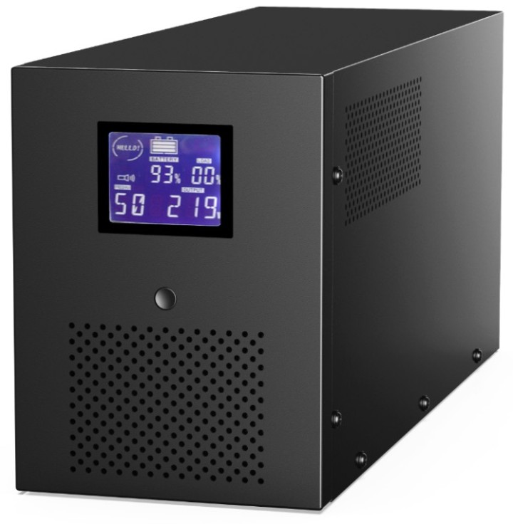 sai gembird con usb y display lcd 3000 va negro