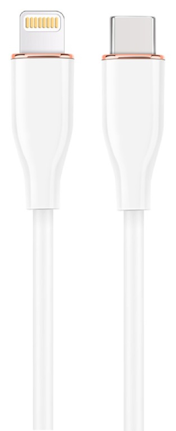cable de carga y datos gembird usb tipo c a 8 clavijas 1,5 m blanco