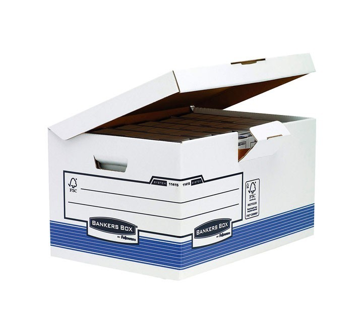 maxi contenedor arch. fellowes t/fija azul