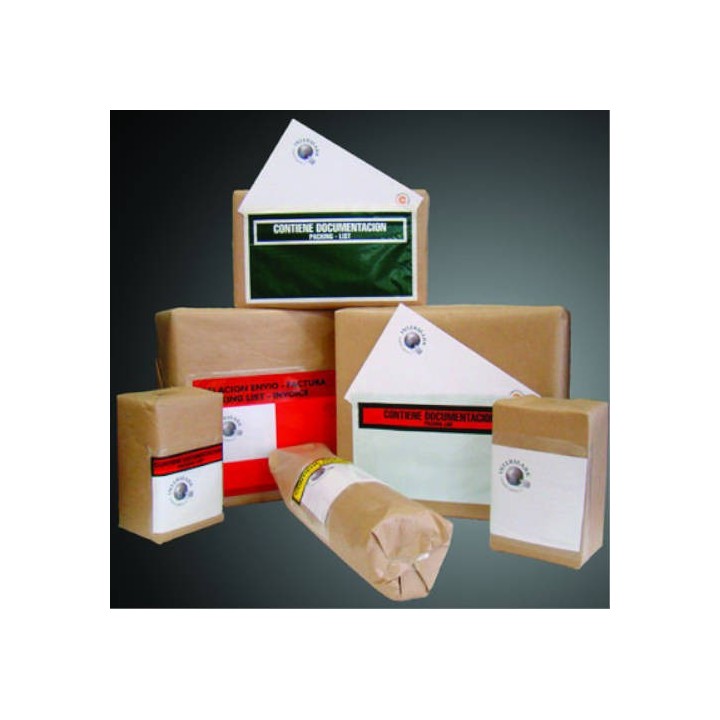 varios caja de 1.000 sobres packing list 1/3a4 225x115 mm transparente p856 f