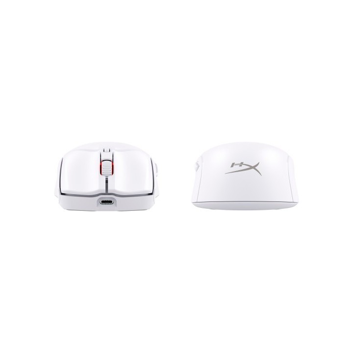 hyperx hyperx pulsefire haste 2  raton gaming inalambrico  blanco
