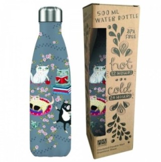 enesco botella isotermica enesco black crazy cats