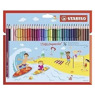 liqu.  est. 36 lapices stabilo aquacolor stdo