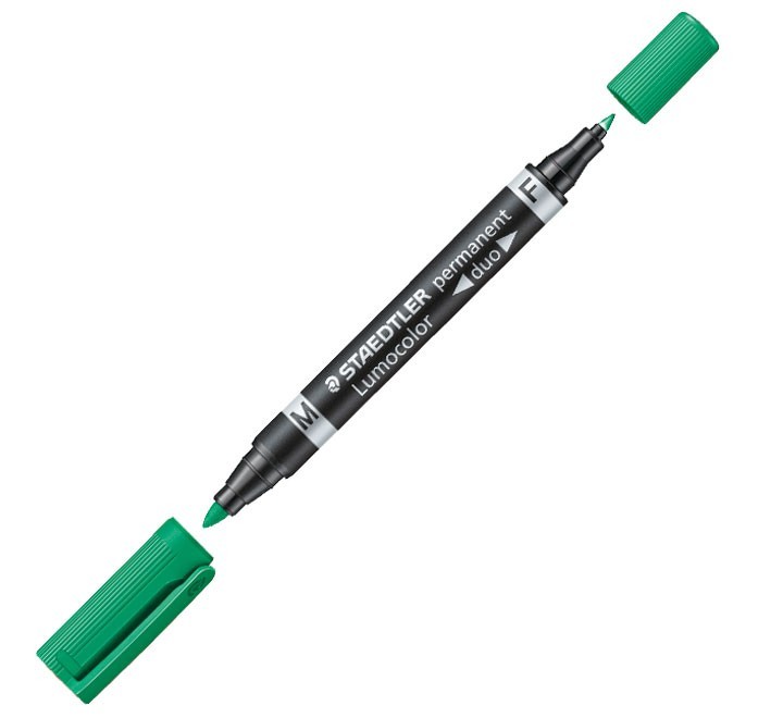 marc.perm staedtler lumocolor duo 348 5 verde
