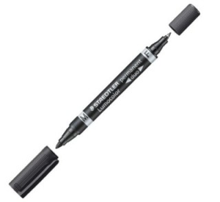 marc.perm staedtler lumocolor duo 348 9 negro