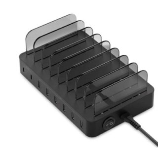 conceptronic estacion de carga conceptronic ozul02b pd 6 x usb tipo a   2 x usb tipo c   75w