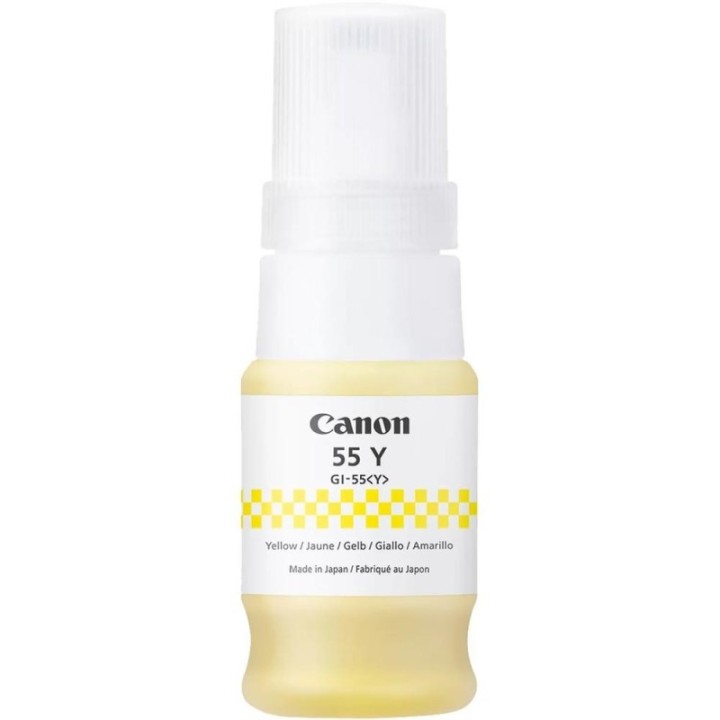canon botella tinta canon gi   55 ink amarillo