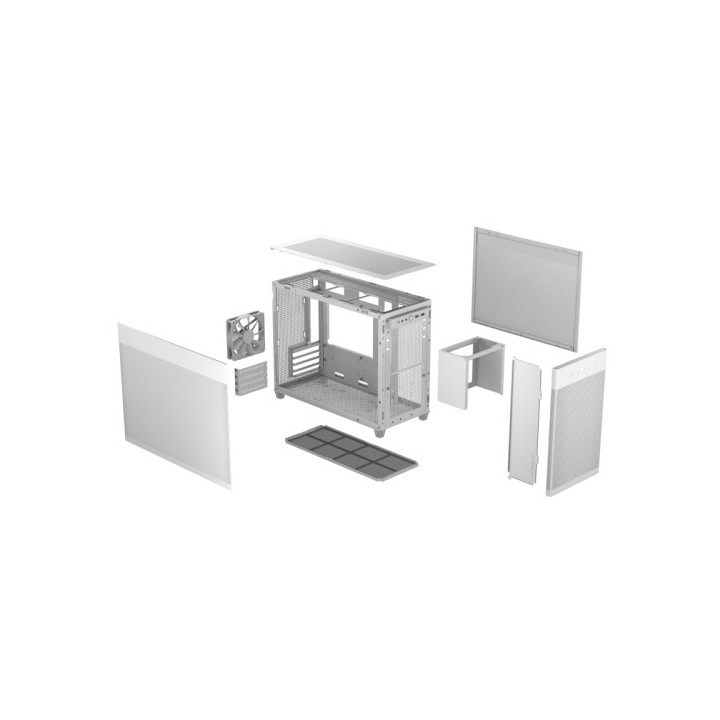 asus asus prime ap201 microatx mini tower blanco