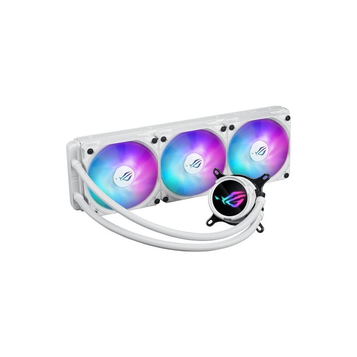 asus asus rog strix lc iii 360 argb white edition procesador kit de refrigeracion liquida 12 cm blan
