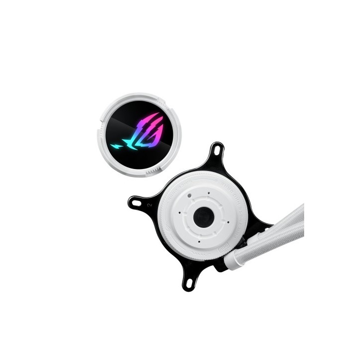 asus asus rog strix lc iii 360 argb white edition procesador kit de refrigeracion liquida 12 cm blan