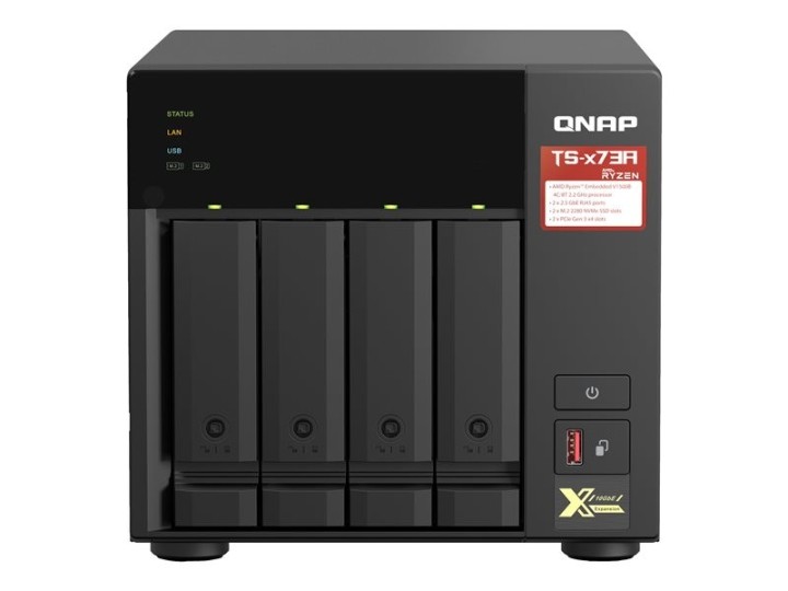 qnap servidor nas qnap ts   473a   8g 8gb 2.5g 4 compartimientos