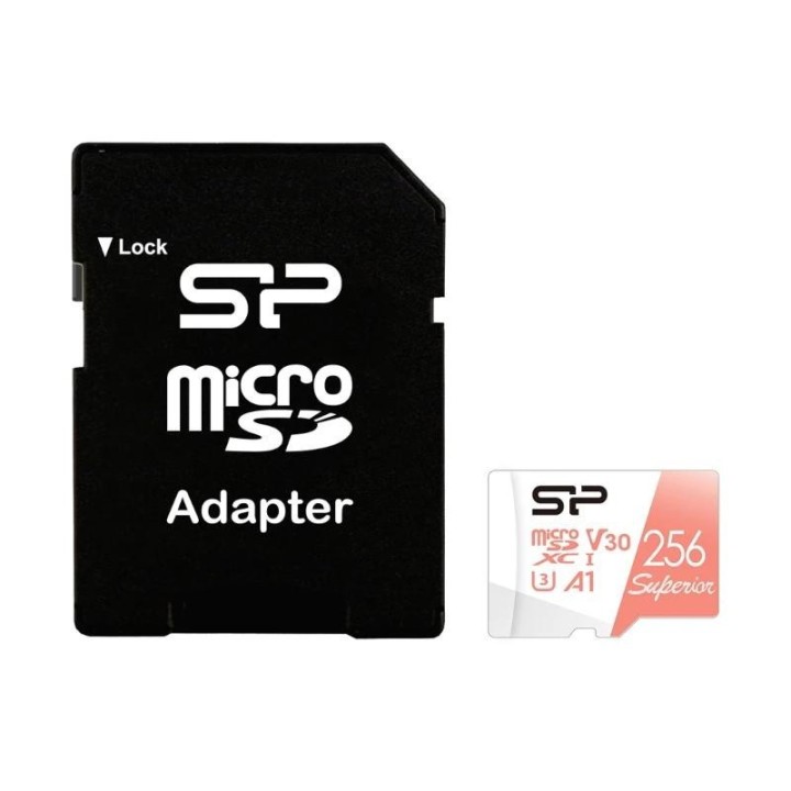 sp microsdxc 256gb clase 10 v30 a1