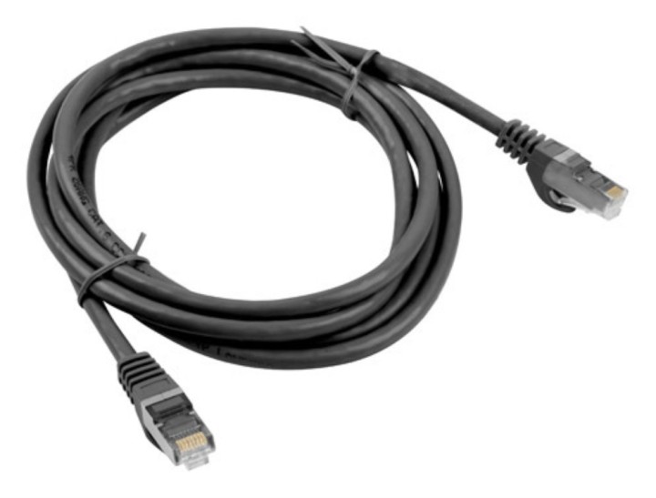 cable red lanberg latiguillo cat.6 ftp 0.5m negro fluke passed