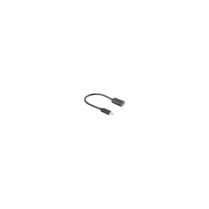 lanberg adaptador usb lanberg usb tipo c m 3.1 a usb tipo a h 15cm otg negro