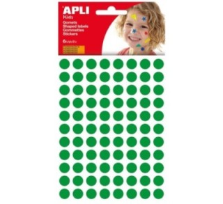 bolsa 6h gomets apli redond.10.5mm verde 13233