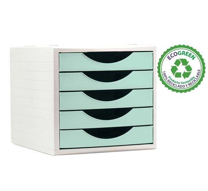 modulo 5 caj. archivo 2000 pastel verde