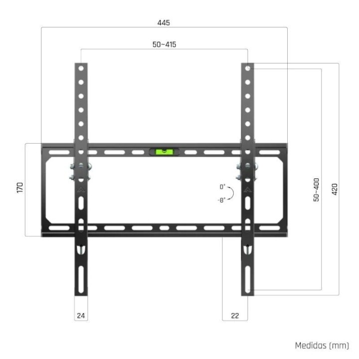 iggual sptv15 l soporte tv pared incl 21" 75" 45kg