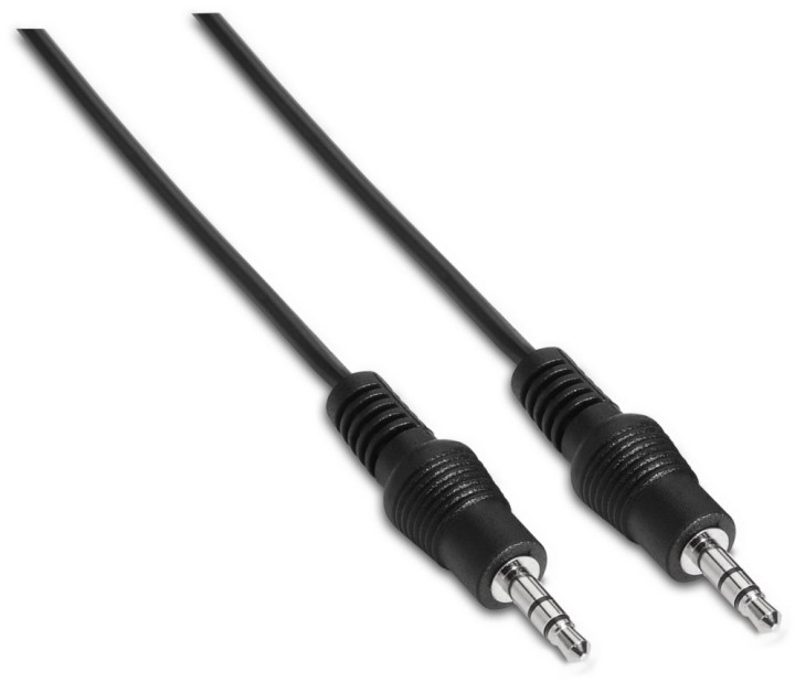 cable aisens audio estereo jack 3.5/m jack 3.5/m negro 0.3m