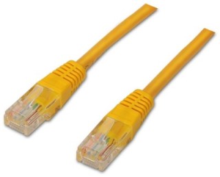 cable de red aisens latiguillo rj45 cat.6 utp awg24 amarillo 0.5m