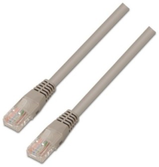 cable de red aisens latiguillo rj45 lszh cat.6 utp awg24 gris 0.5m