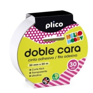 cinta adh. doble cara 20mx30mm plico 13320